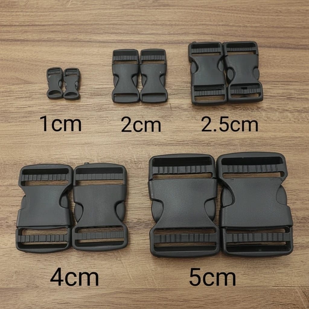 Buckle Kunci Sodok Plastik Untun Strap Tali Tas Kain