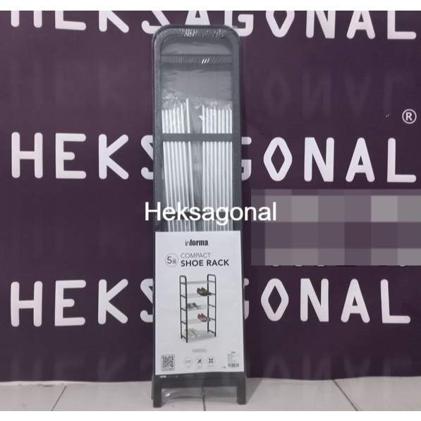 Rak sepatu sandal 5 susun portable besi plastik Balikpapan