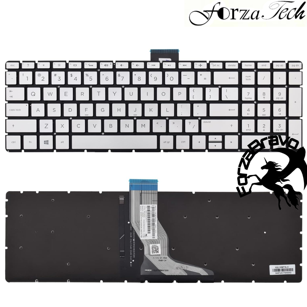 Keyboard Laptop HP 15ef 15-ef 15-ef1033ca 15-ef1082nr 15-ef2126wm 15-ef2127wm  Silver With Backlight
