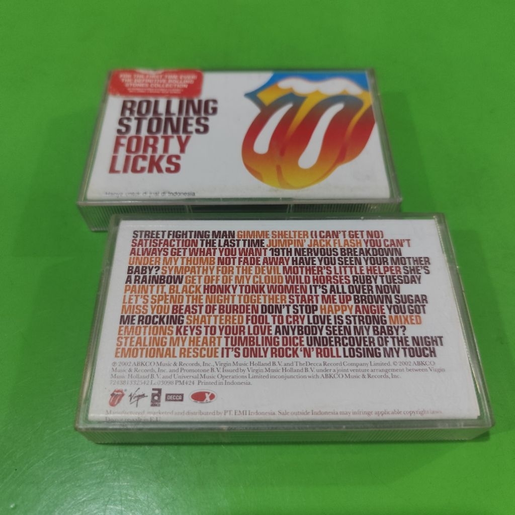 Kaset THE ROLLING STONES Forty Licks Dijual Paket 2 Kaset