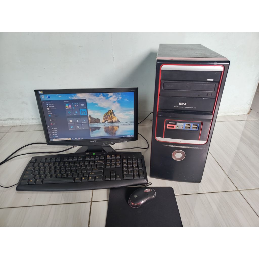 PC komputer gen 4 lengkap normal