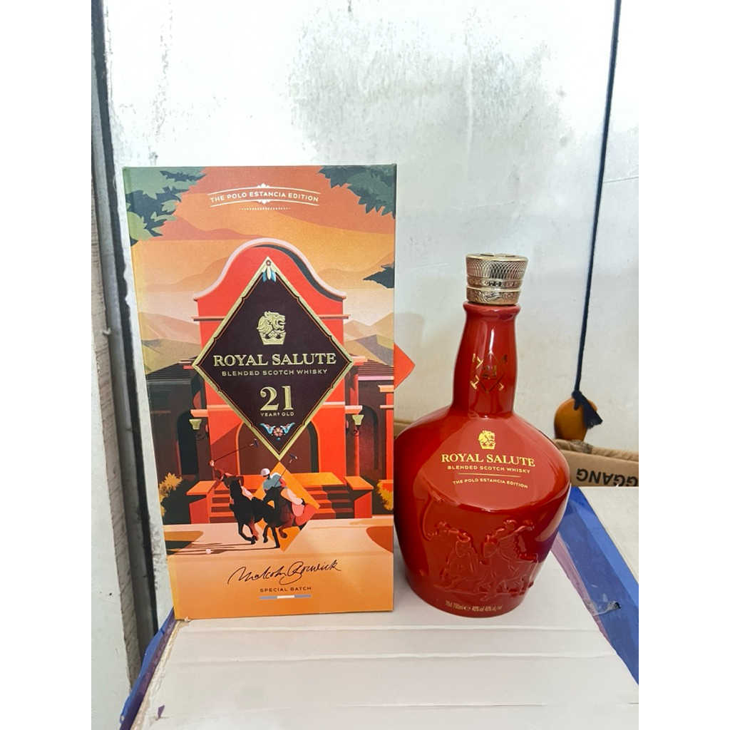 botol bekas miras royal salute 21 limitid / botol pajangan / botol koleksi