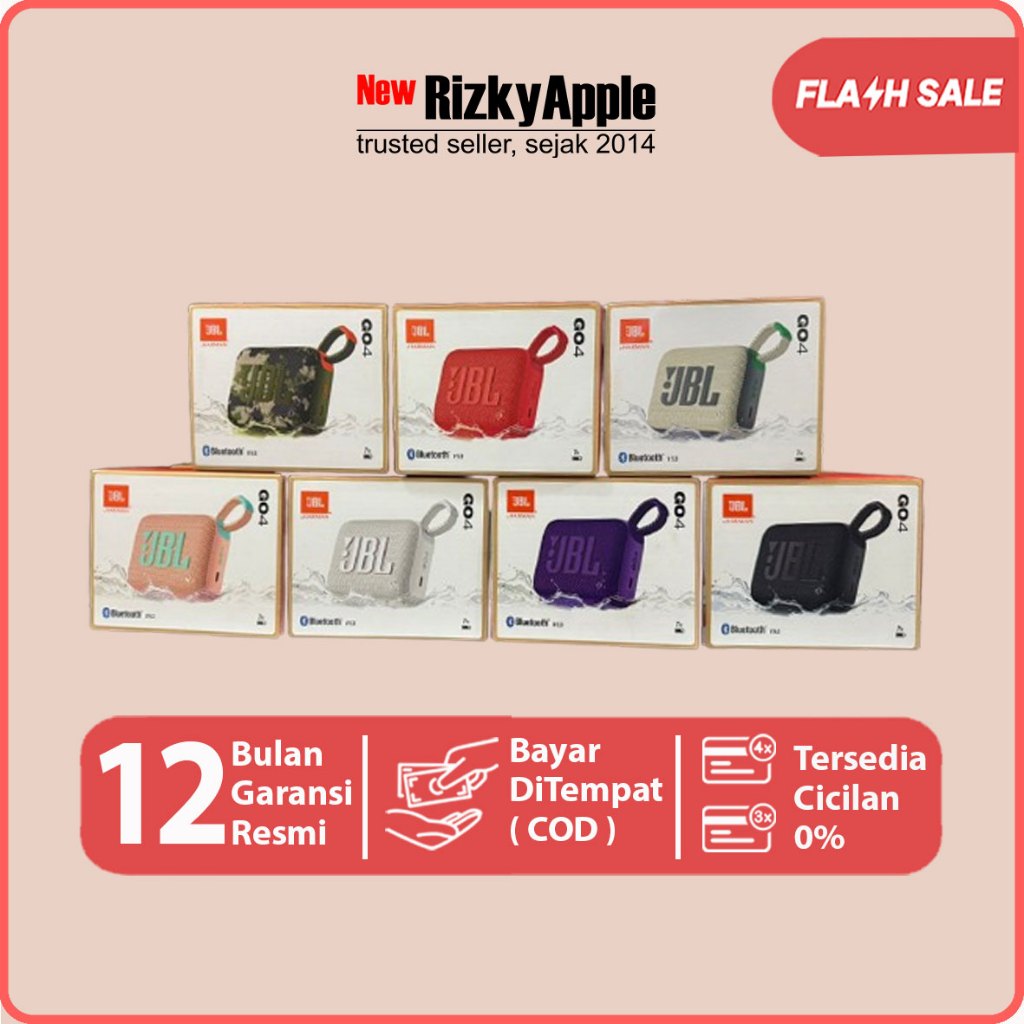 JBL Go 4 Portable Bluetooth Speaker Mini Wireless Go4 Original Garansi Resmi JBL Indonesia