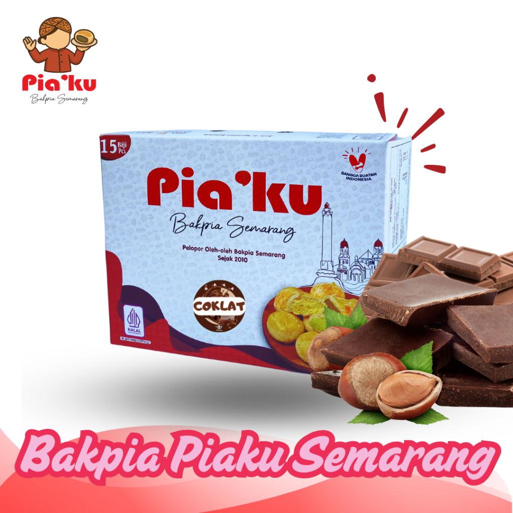 Bakpia Piaku Semarang - Rasa Coklat Isi 15 Biji
