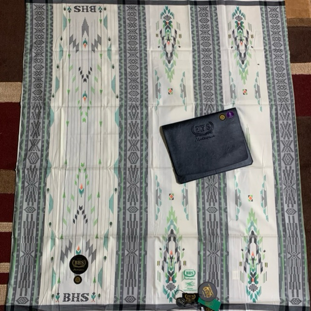 Sarung BHS Masterpiece Gold SGE Putih Hijau Mercerized