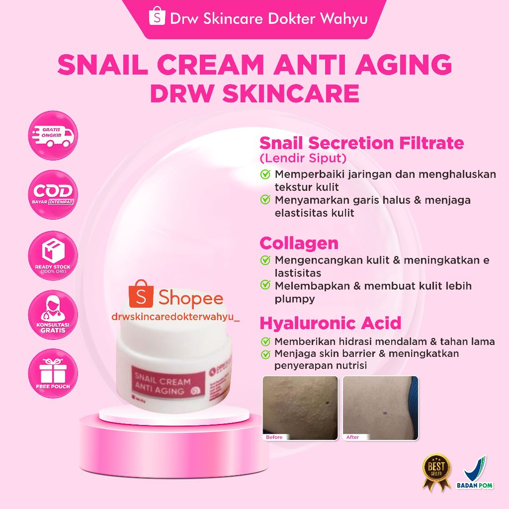 Snail Cream DRW SKINCARE / SNAIL CREAM ANTI AGING DRW SKINCARE
