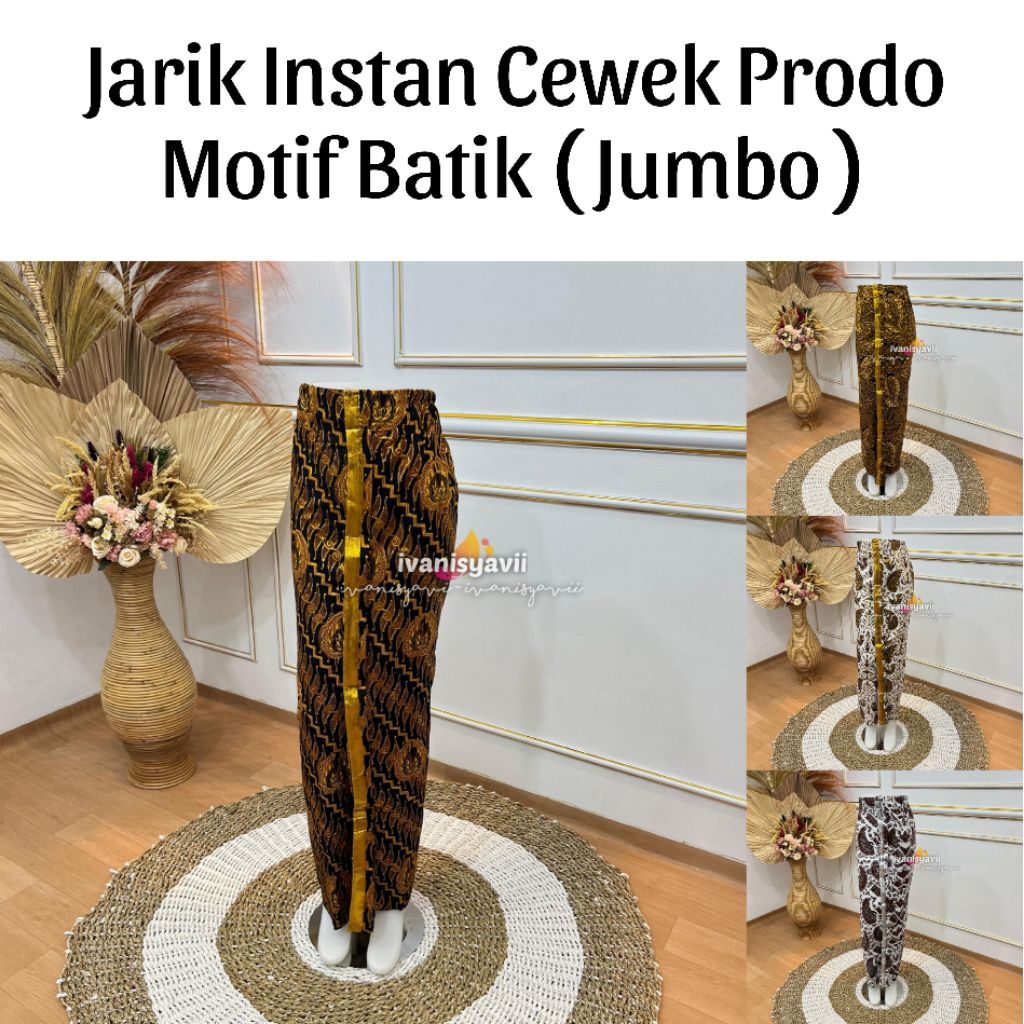 (1Jarik) Jarik Pengantin Prodo - Instan / Jarik Cewek Jumbo | Motif Lengkap