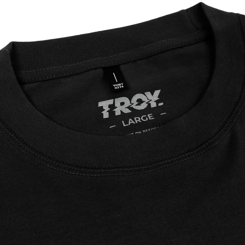 Troy Company Oversize Tshirt Black Stay Busy - Kaos Oversize Hitam Lengan Pendek OVD 2228