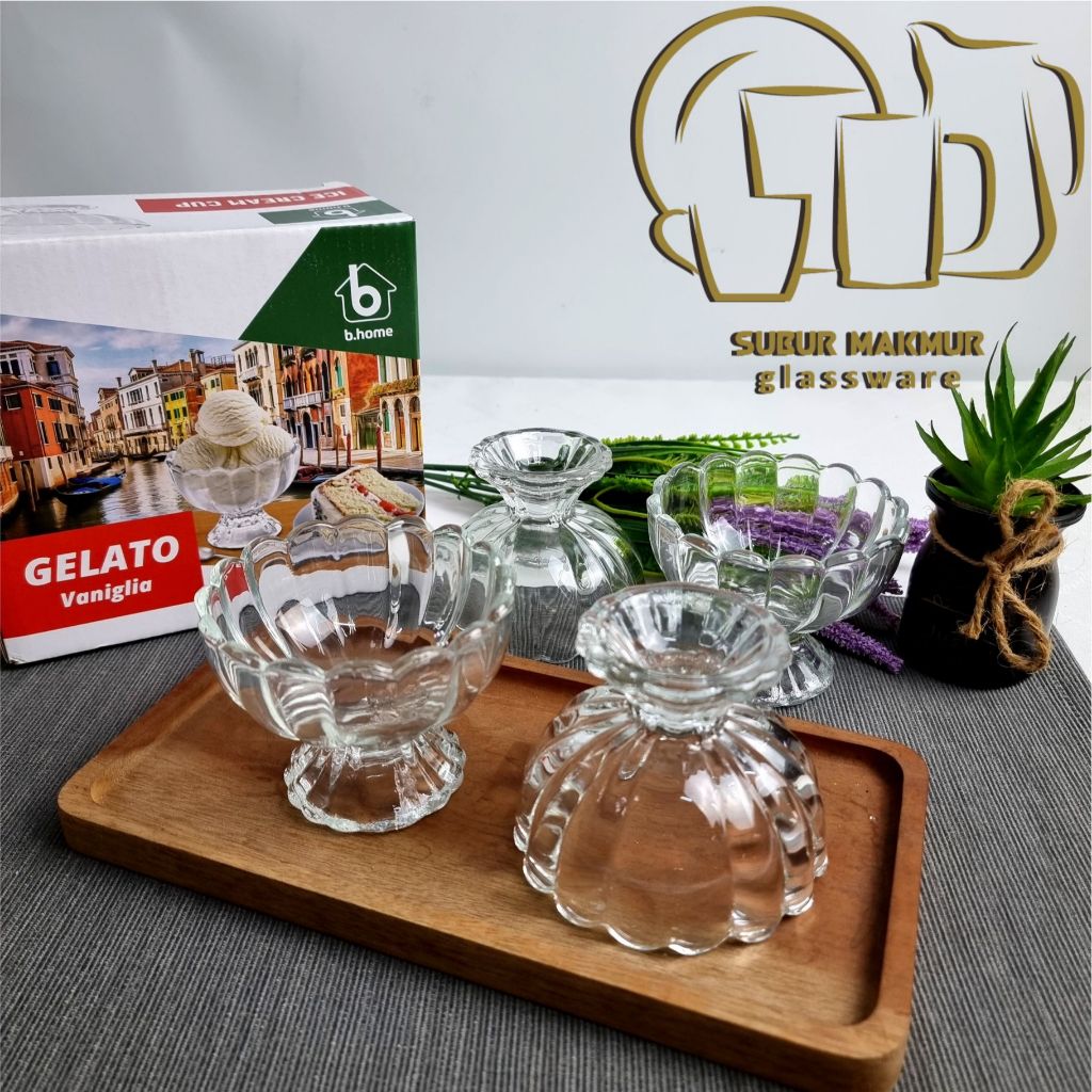 [Set 4 Pcs] Ice Cream Cup BBC 150ml. Gelas Es Krim
