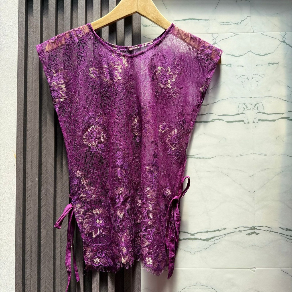 Outer Brokat Wanita | Lengan Pendek | Tanpa Lengan