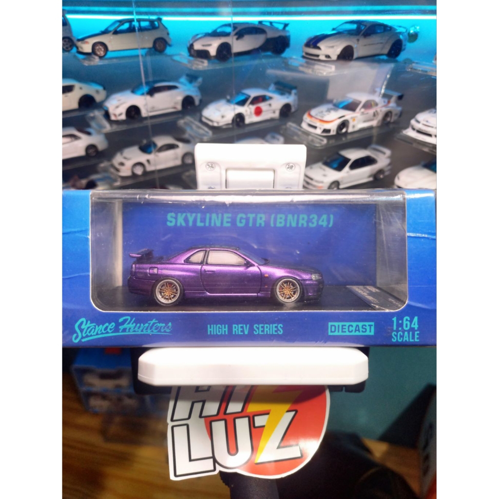 YTTA Stance hunter Nissan R34 skyline purple minigt chrome custom velg
