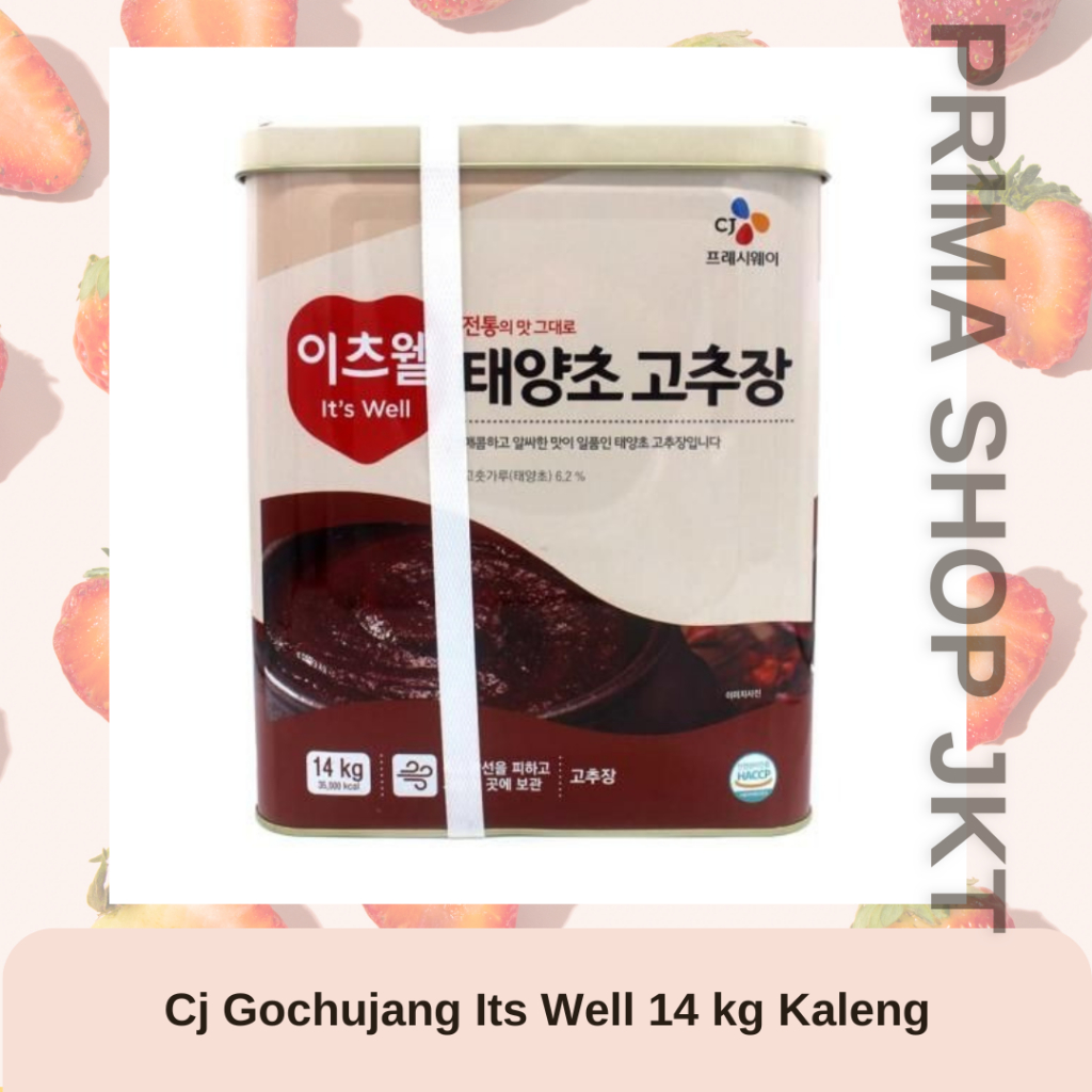 Cj Gochujang Its Well Pasta Sambal Korea 14 kg Saus Sambal Korea