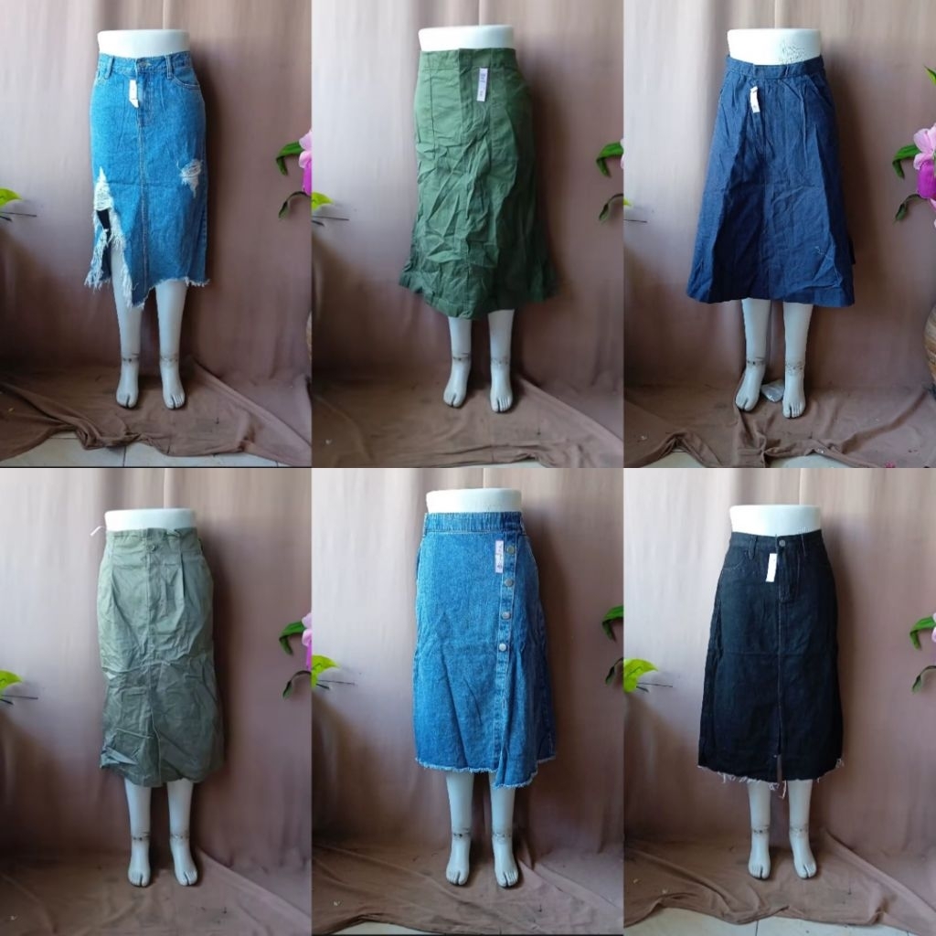 ROK JEANS PREMIUM PART 3//JEANS SKIRT//ROK JEANS PANJANG PART 3//ROK PANJANG PREMIUM PART 3