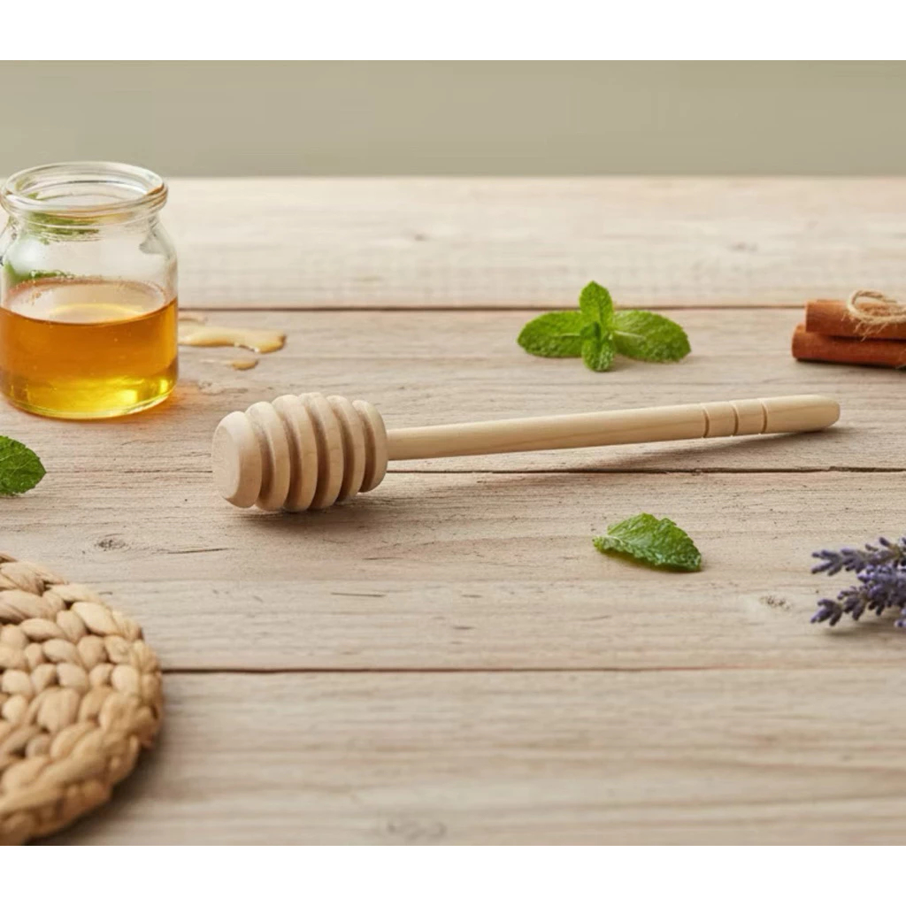 SENDOK MADU HONEY DIPPER STICK KAYU FOOD GRADE / SPOON HONEY DIPPER STICK SENDOK MADU FOOD GRADE