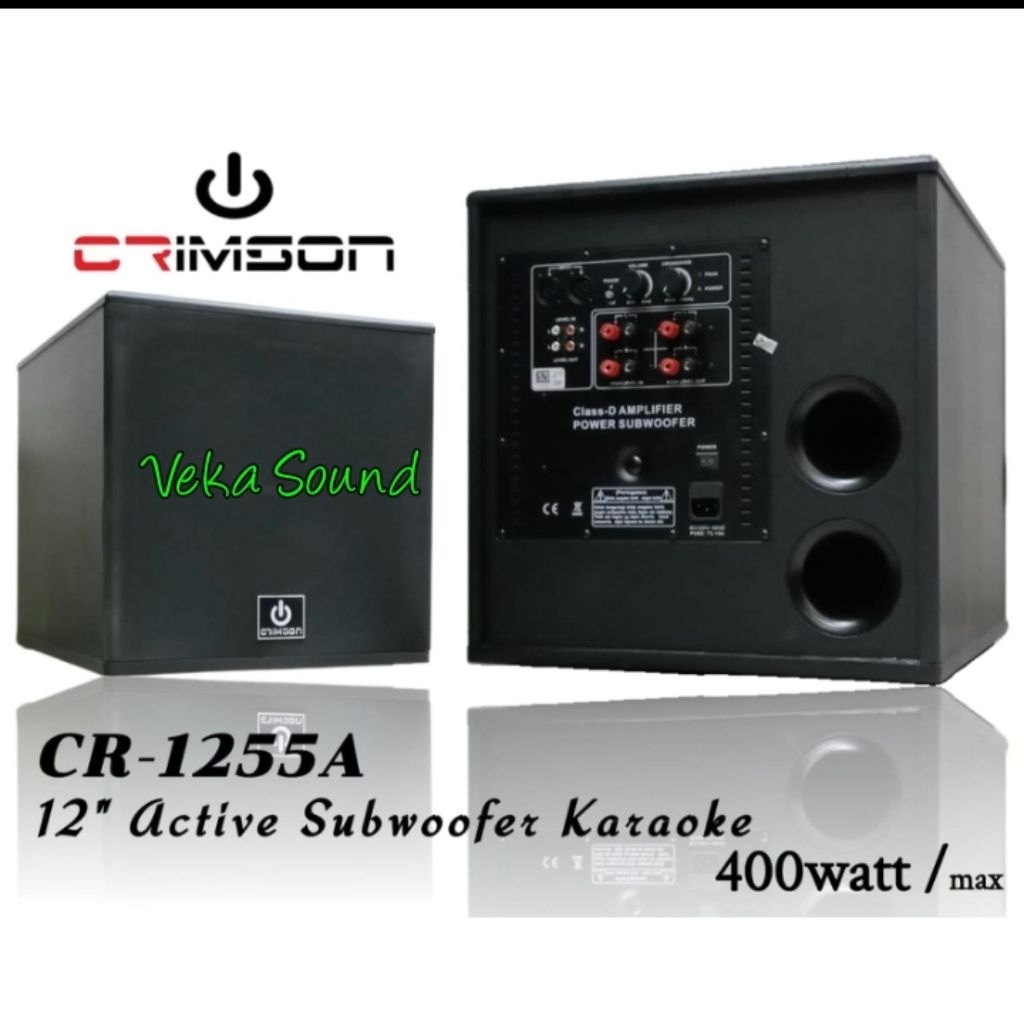 Subwoofer  Aktif Crimson  CR-1255 A / CR1255A / CR 1255A Subwoofer Aktif 12Inch Perunit Original