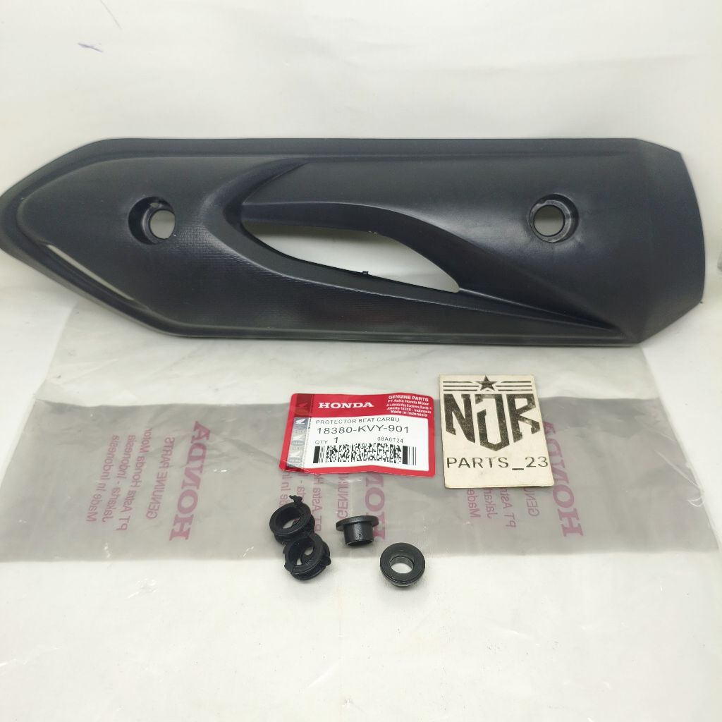 TAMENG KNALPOT KVY TUTUP NALPOT HONDA BEAT KARBU SCOOPY KARBU SPACY KARBU ORI