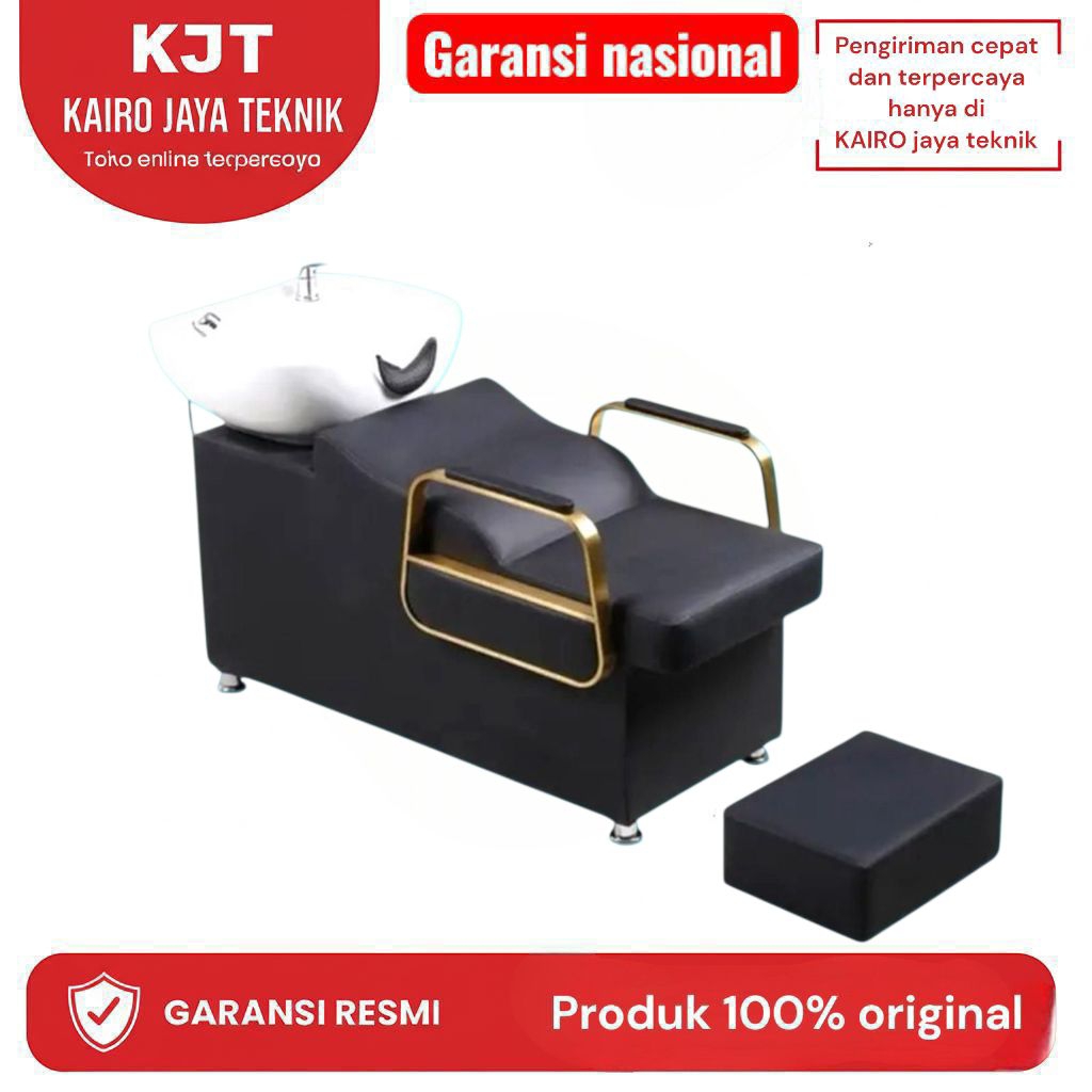 washback salon kursi cuci rambut kursi creambath - Hitam