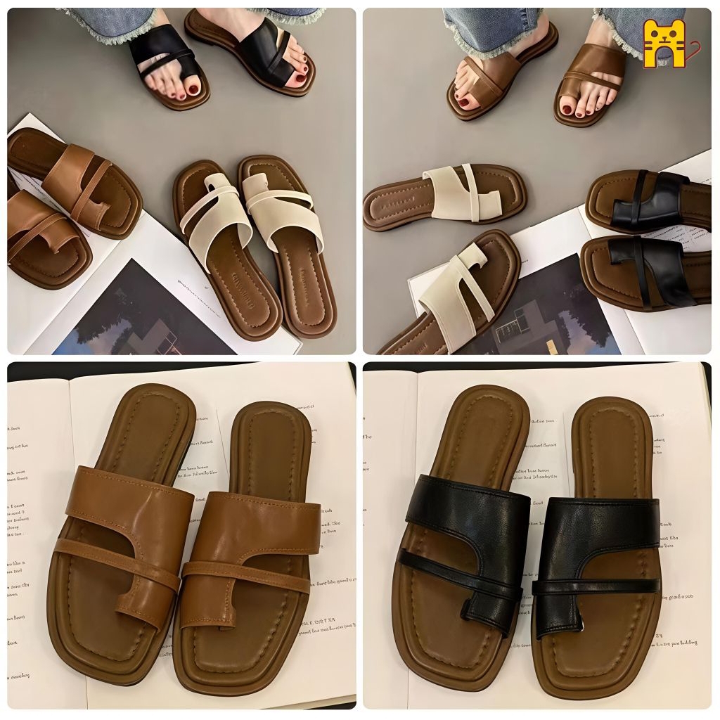 sandal wanita flat // sandal wanita rumahan // Sandal wanita