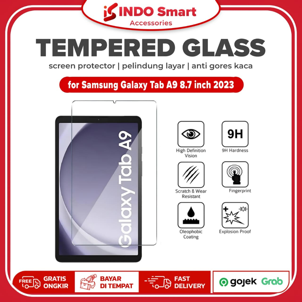 Samsung Galaxy Tab A9 / Tab A9 Kids Edition | 8.7 inch 2023 Tempered Glass Anti Gores Screen Guard P