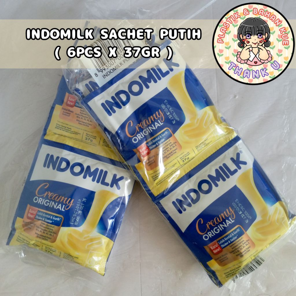 Susu Indomilk sachet/ susu Indomilk sachet putih/ susu Indomilk plain/ susu Indomilk/ susu Indomilk 
