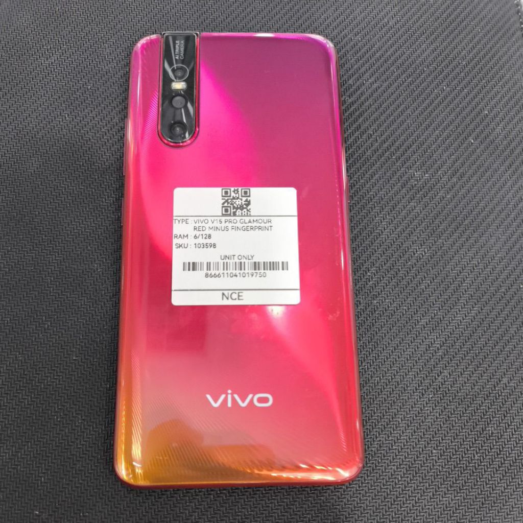 Handphone second Vivo V15 pro 6+128GB Original unit only