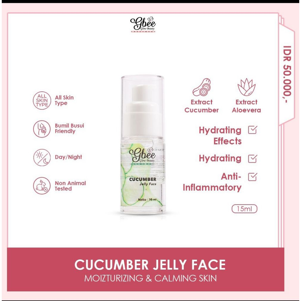 Cucumber jelly face