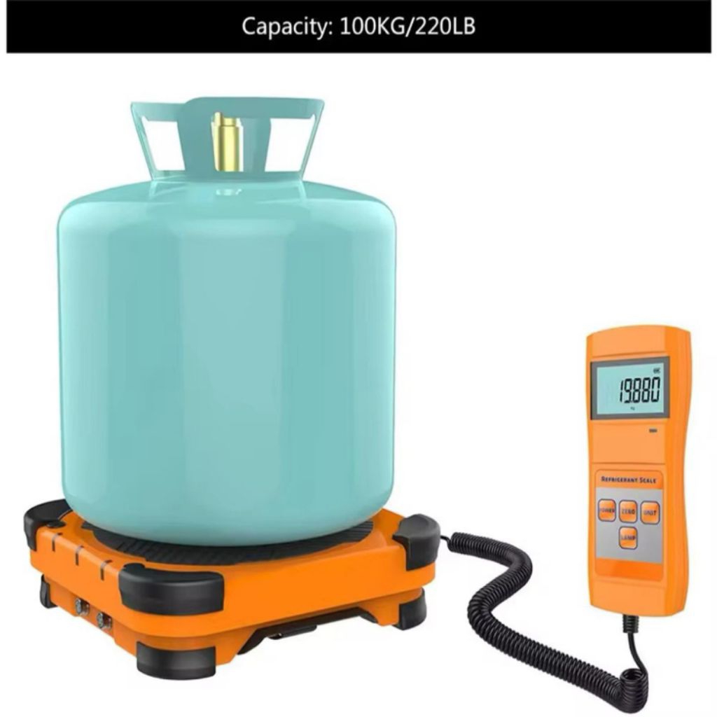 Refrigerant Scale Elitech LMC200 Timbangan Freon HVAC LMC-200 Charging Scales 220lbs Weight LMC 200 