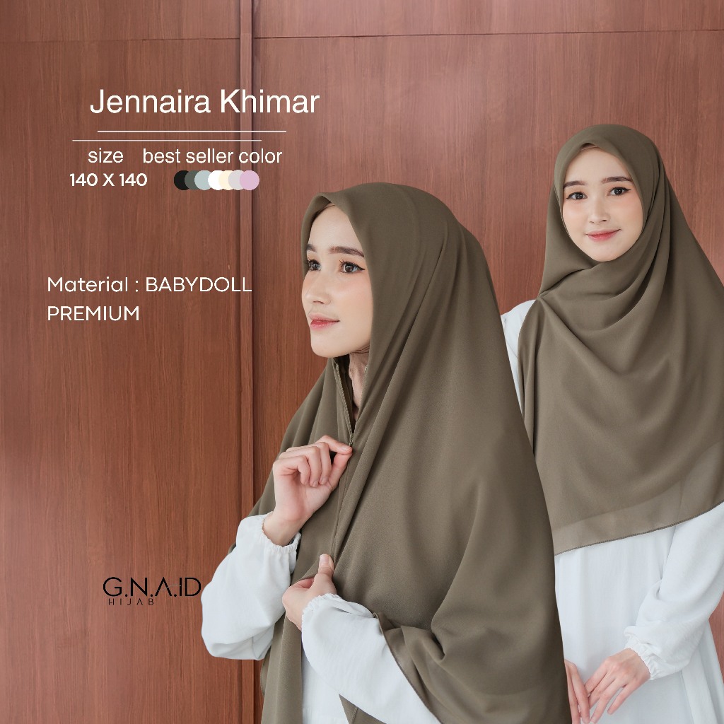 G.N.A.ID - Jennaira Khimar Zipper Curve