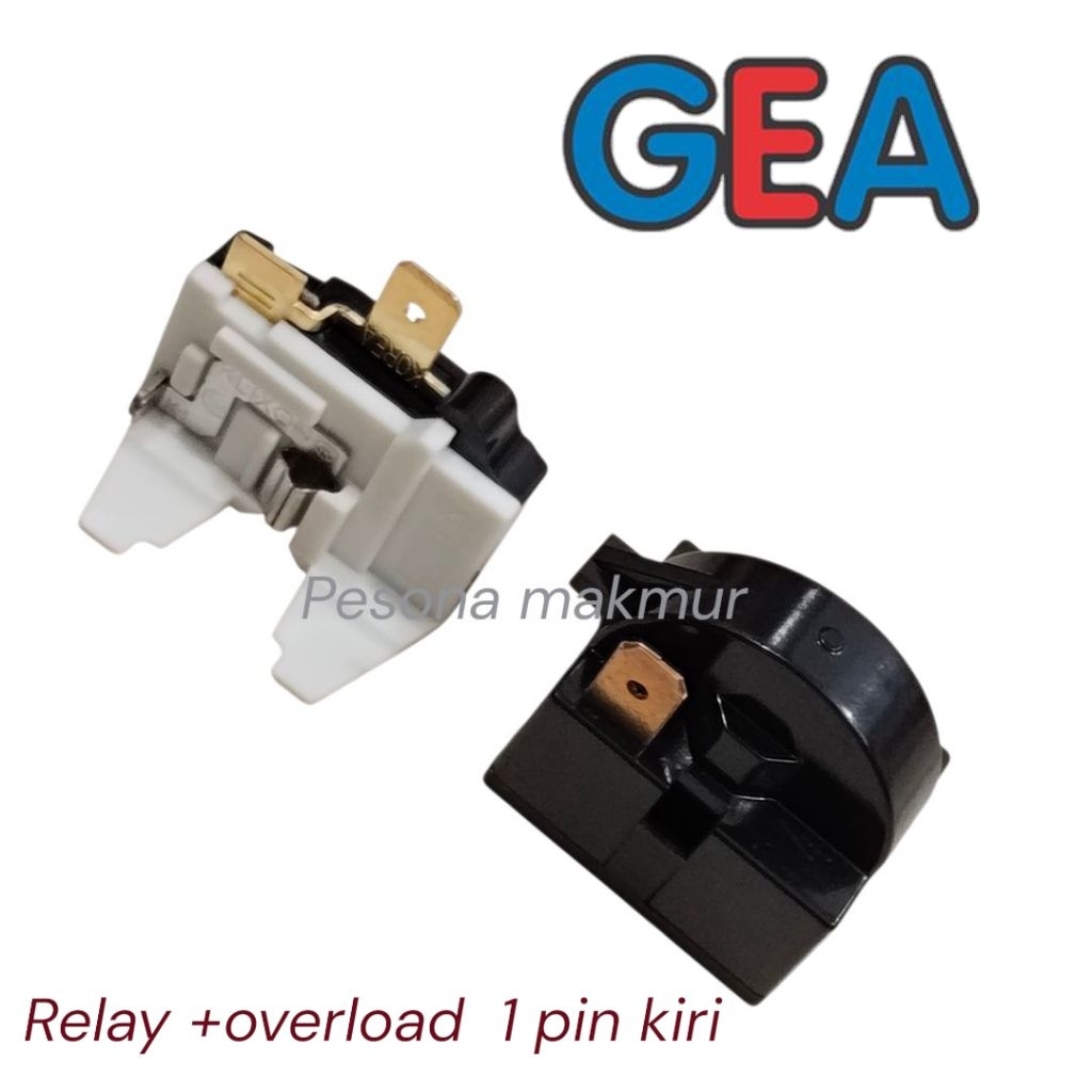 Relay +ptc overload 1 pin kiri showcase Gea