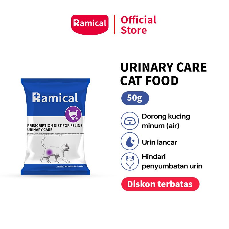 Ramical Urinary Cat Food 50GR / Makanan Kucing Kering Urinary Care / Untuk Kitten & Adult Cat