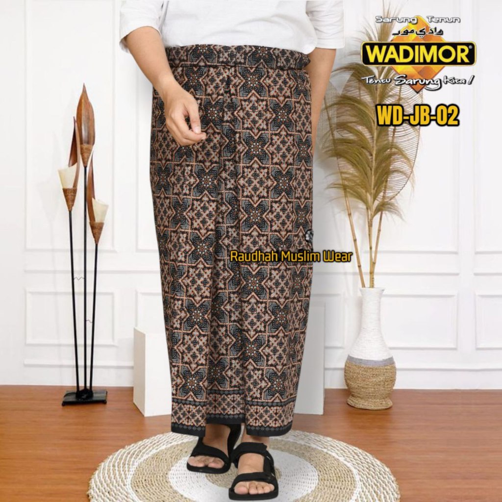 Sarung Wadimor Batik Jawa Motif Terbaru Premium | Wadimor Primer Batik Hitam Manis Santri Gus Iqdam