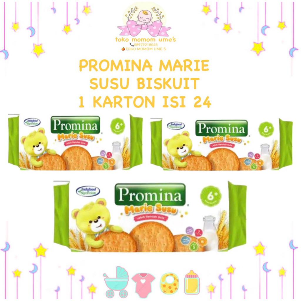 Ume’s PROMINA BISKUIT MARIE SUSU 1 KARTON ISI 24 LEBIH HEMAT PROMO