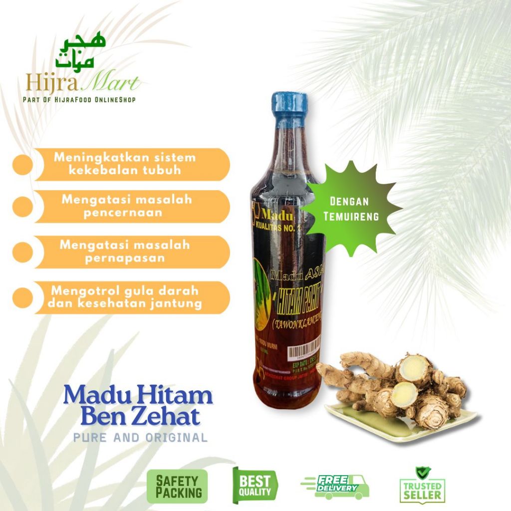 Madu Hitam Madu Diabetes Royal Jelly Bee Polen BENZEHAT