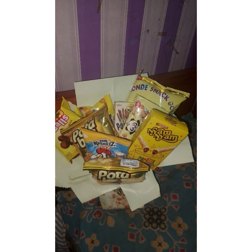 bucket sedang custom ucapan dan 2 foto