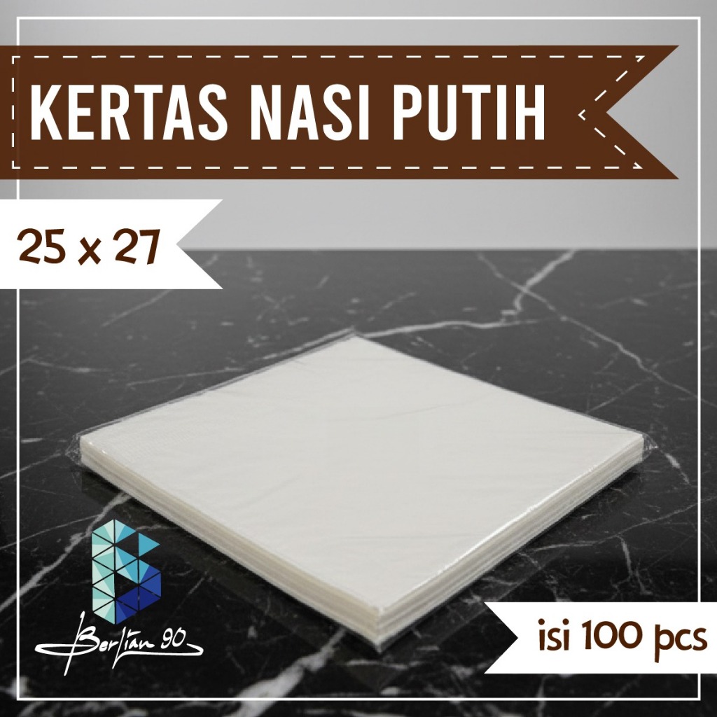 Kertas nasi 25x27 Kertas Nasi Putih Murah Terbaru kertas nasi KFC/kertas burger/ mc donal /kertas pe