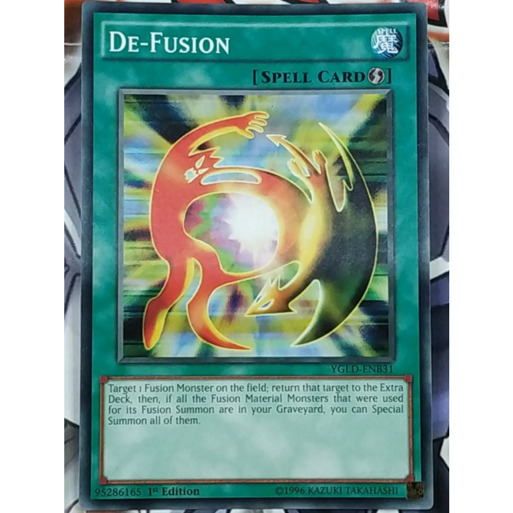De-Fusion - YGLD-ENB31 - Common - Spell Card - YuGiOh Trading Card Game ORIGINAL