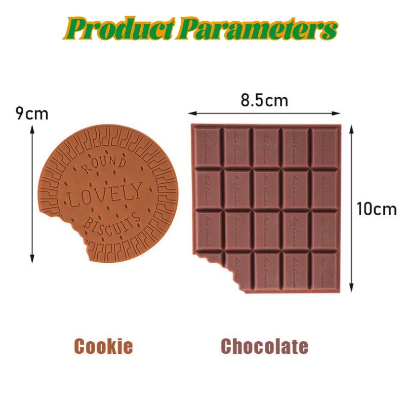 Notebook Buku Mini Note Lucu Motif Biscuit Dan Chocolate Bentuk Cokelat Unik Tulis Catatan Portable