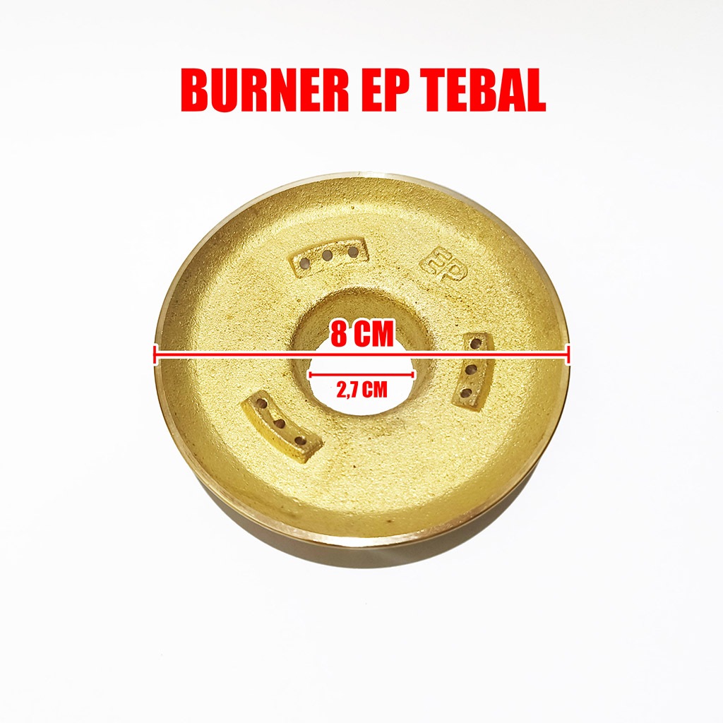 Burner EP TEBAL Model Hitachi-Todachi Kompor Gas/Kepala Api Kuningan