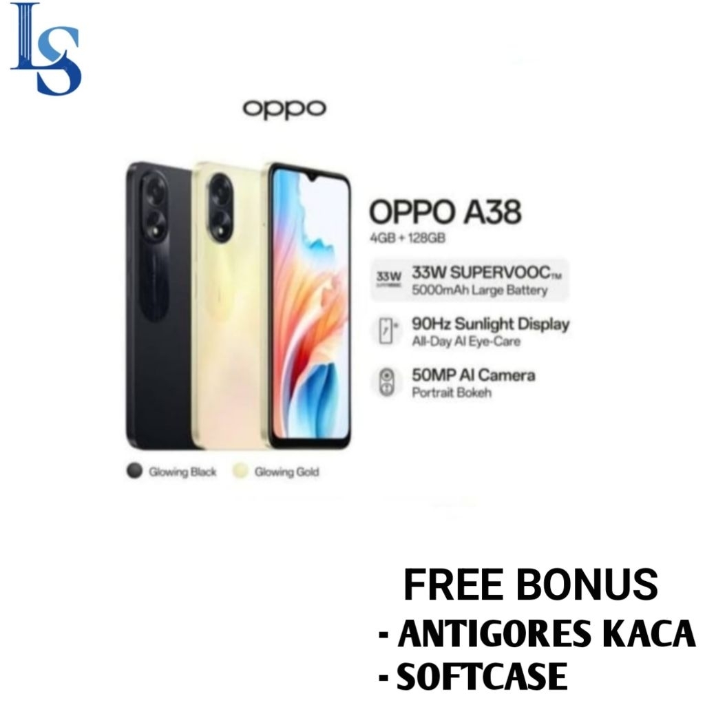 HP OPPO A38 RAM 4 GB ROM 128 GB [Oppo A38 4/128 GB] Garansi resmi