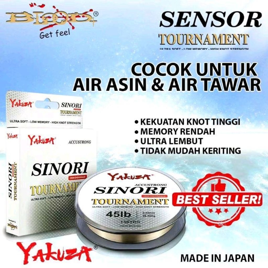 Senar pancing sensor Yakuza sinori turnamen