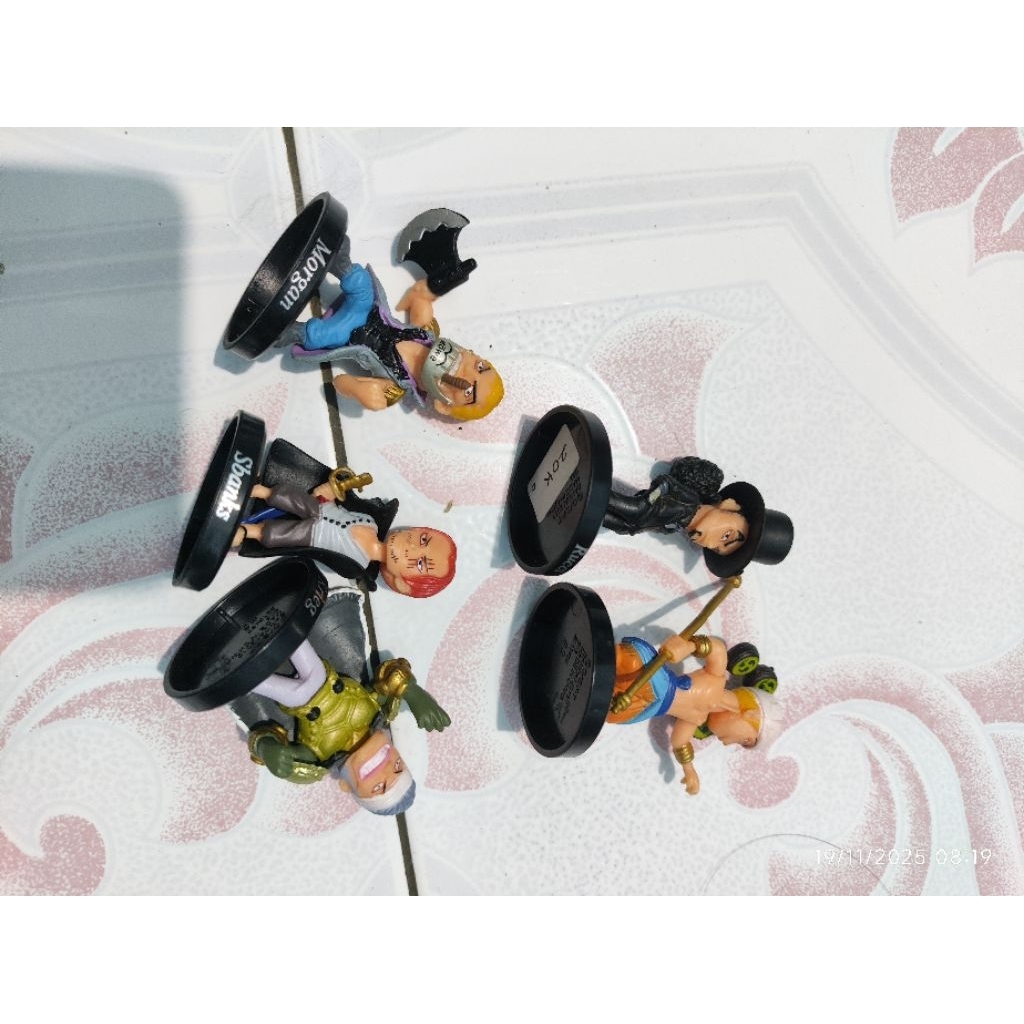 set mini trading figure rob luccy enel shanks morgan don krieg shanks ori not wcf