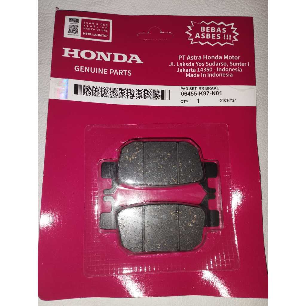 KAMPAS REM BELAKANG (PAD SET RR BRAKE) PCX 150 PCX160 ADV 160 STYLO160 ABS VARIO 160