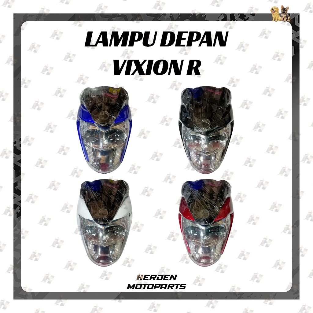 Reflektor Lampu Depan Motor Yamaha Vixion R LED / Set Headlamp Vixion R atau ALL NEW Vixion