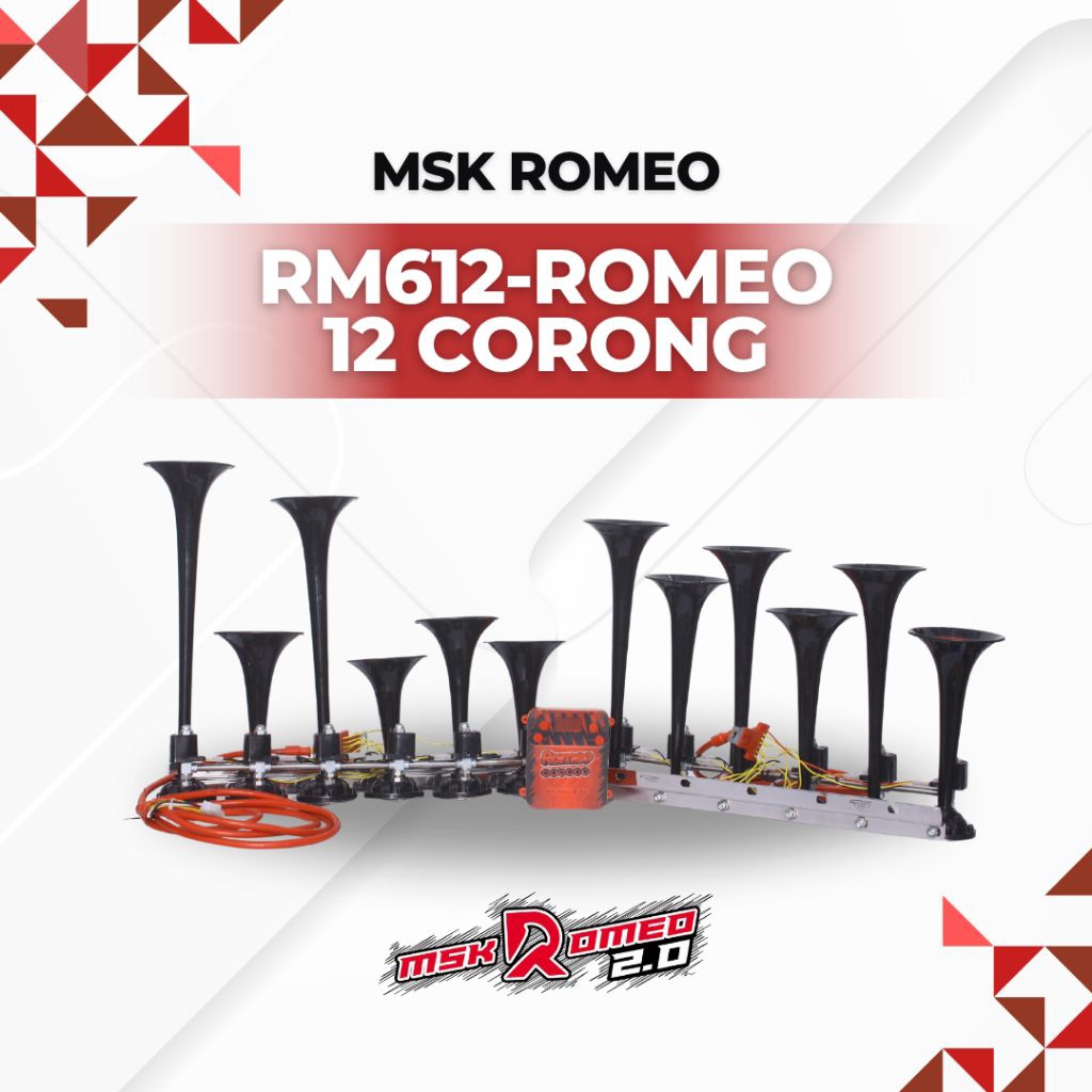 Telolet  MSK Romeo RM612-Romeo 12 Corong | Telolet MSK Romeo 12 Corong | Klakson Telolet MSK Romeo |