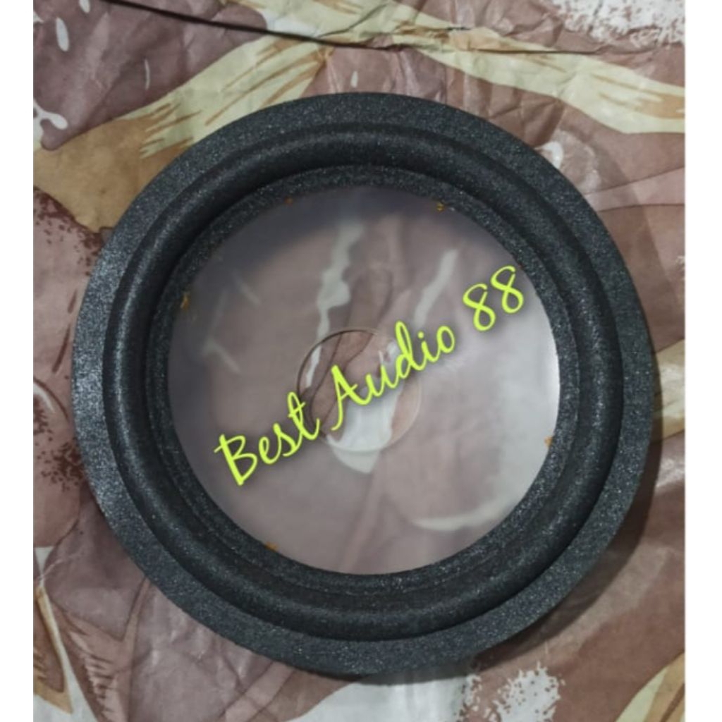 Daun kertas speaker 4.75inch 4.75 inch Woofer spon  Mika transparan voice 25.5mm tinggi 2cm
