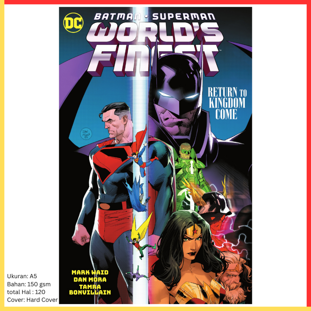 Buku komik DC Batman - Superman world's finest Return to Kingdom Come TP Hard Cover Compact comic bo