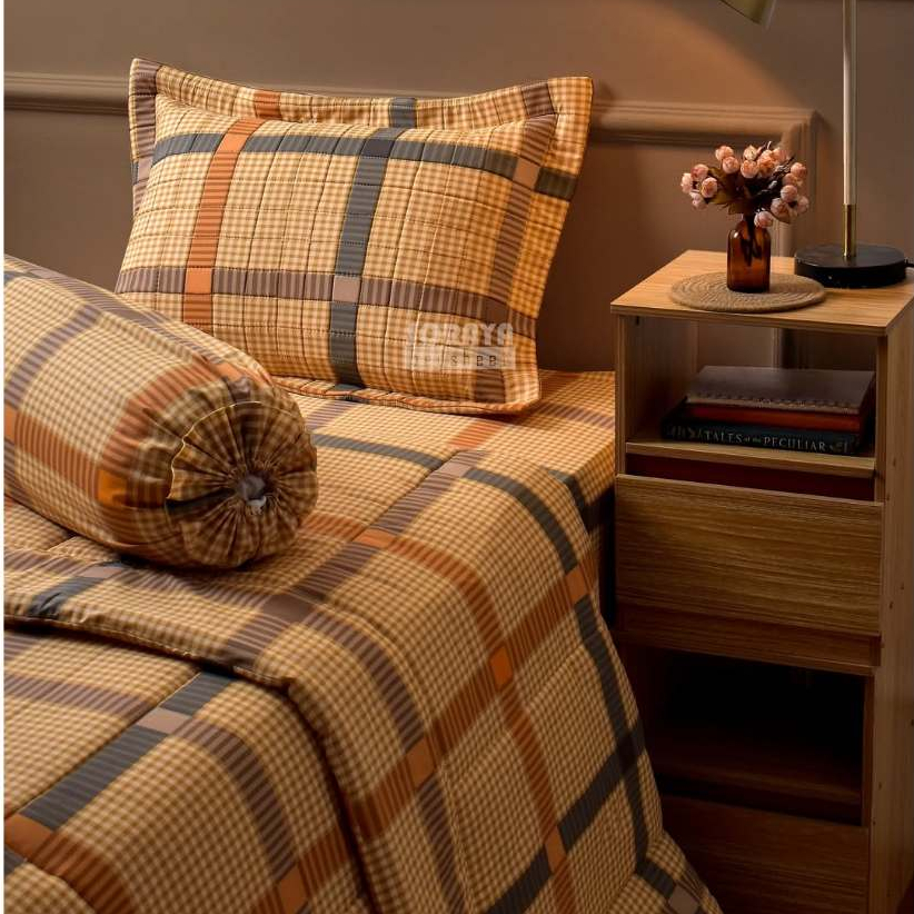 Soraya Bedsheet Set Bedcover Single CVC Karet Uk. 120x200x30cm