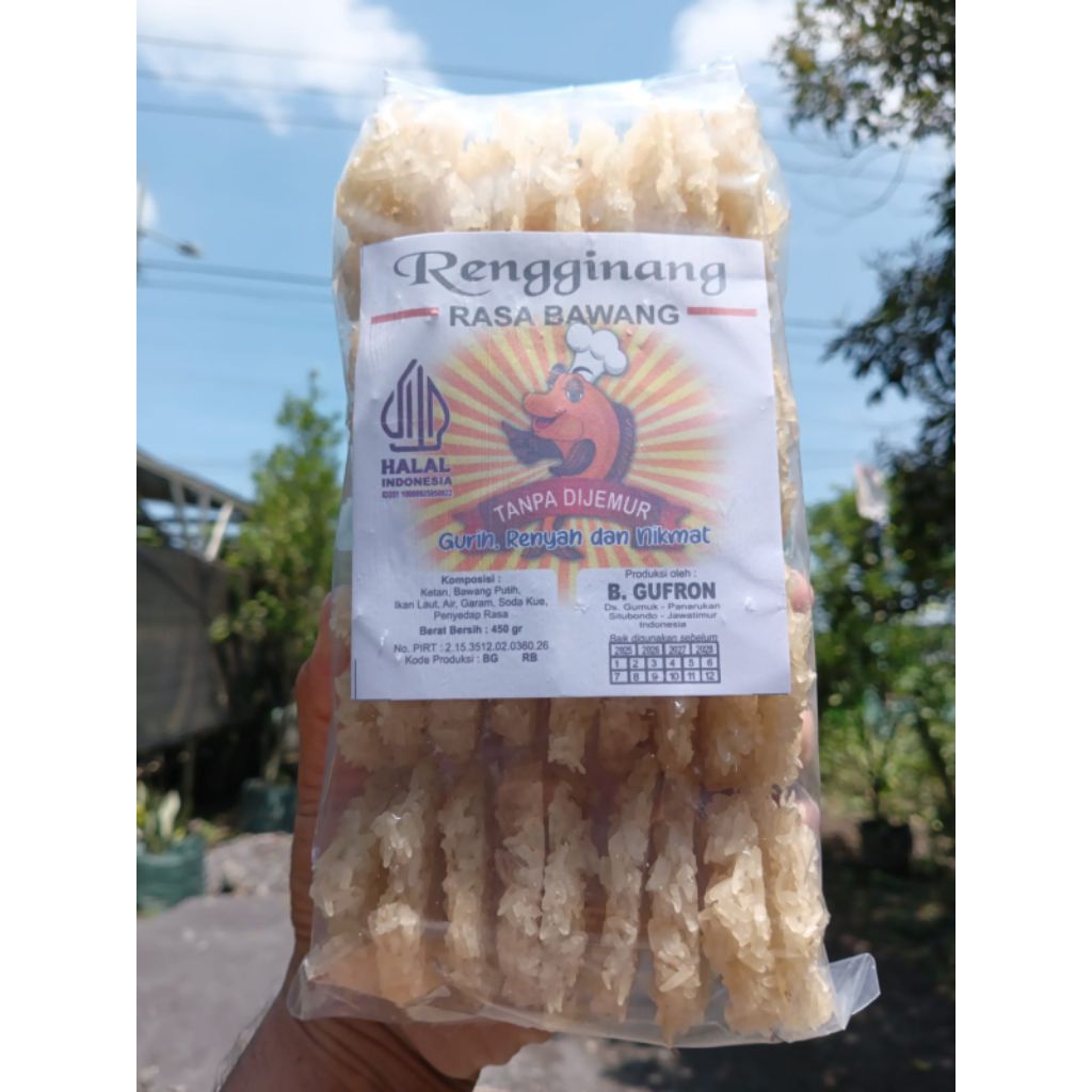 (Tanpa Jemur) RENGGINANG BU GUFRON (ISI 40-43) KHAS SITUBONDO/RENGGINANG TERASI IKAN ASLI SITUBONDO 