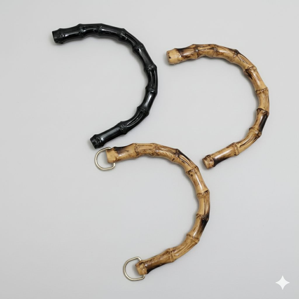 1 PCS Handle Gagang Tas Motif Bambu Premium Bahan Plastik
