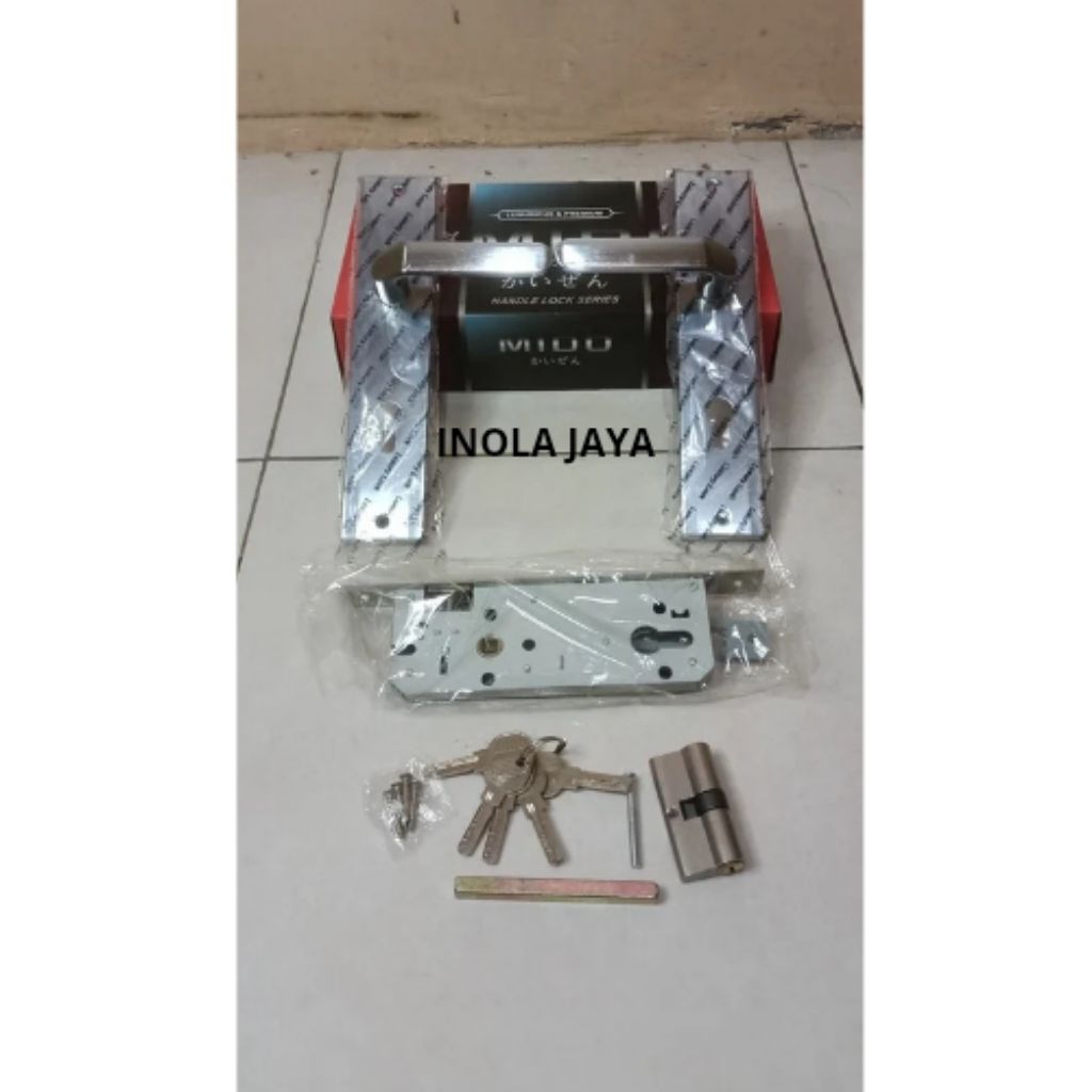 Handle kunci Pintu set MIDO (Besar)  / Gagang kunci pintu / Handle pintu